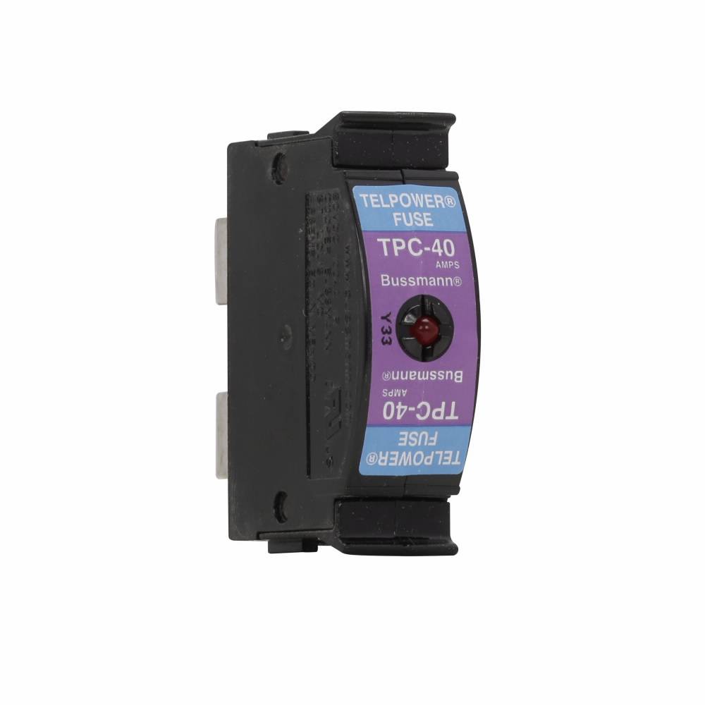 Bussmann Telpower® TPC-5 Compact Current Limiting Telecommunications Fuse, 5 A, 80 VDC, 100 kA Interrupt, Square Body