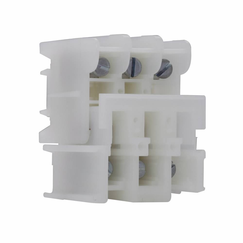 EATON TBAP NEMA Modular Standard Terminal Block, 600 V, 40 A, 22 to 8 AWG Wire, 3 Poles, TBA Rail Mount