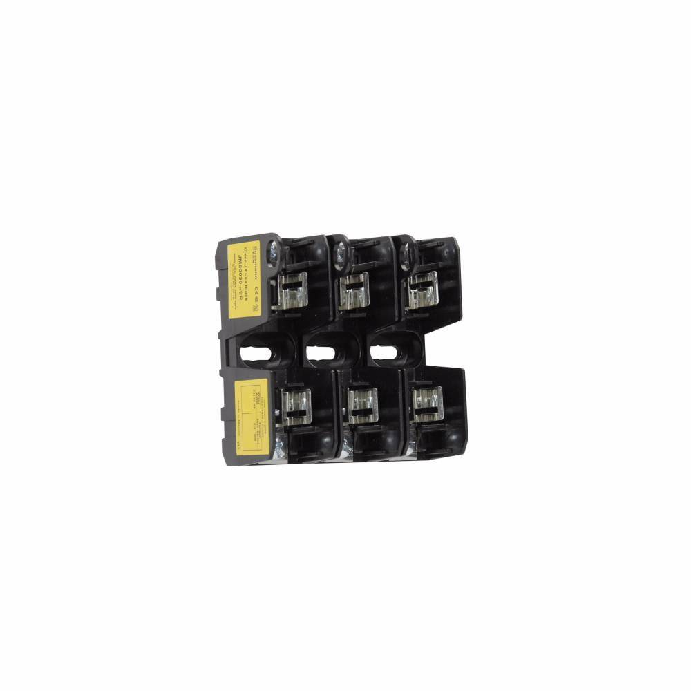 Bussmann JM60030-2SR Modular Fuse Block With Pressure Plate, 600 V, 0 to 30 A, 2 Poles