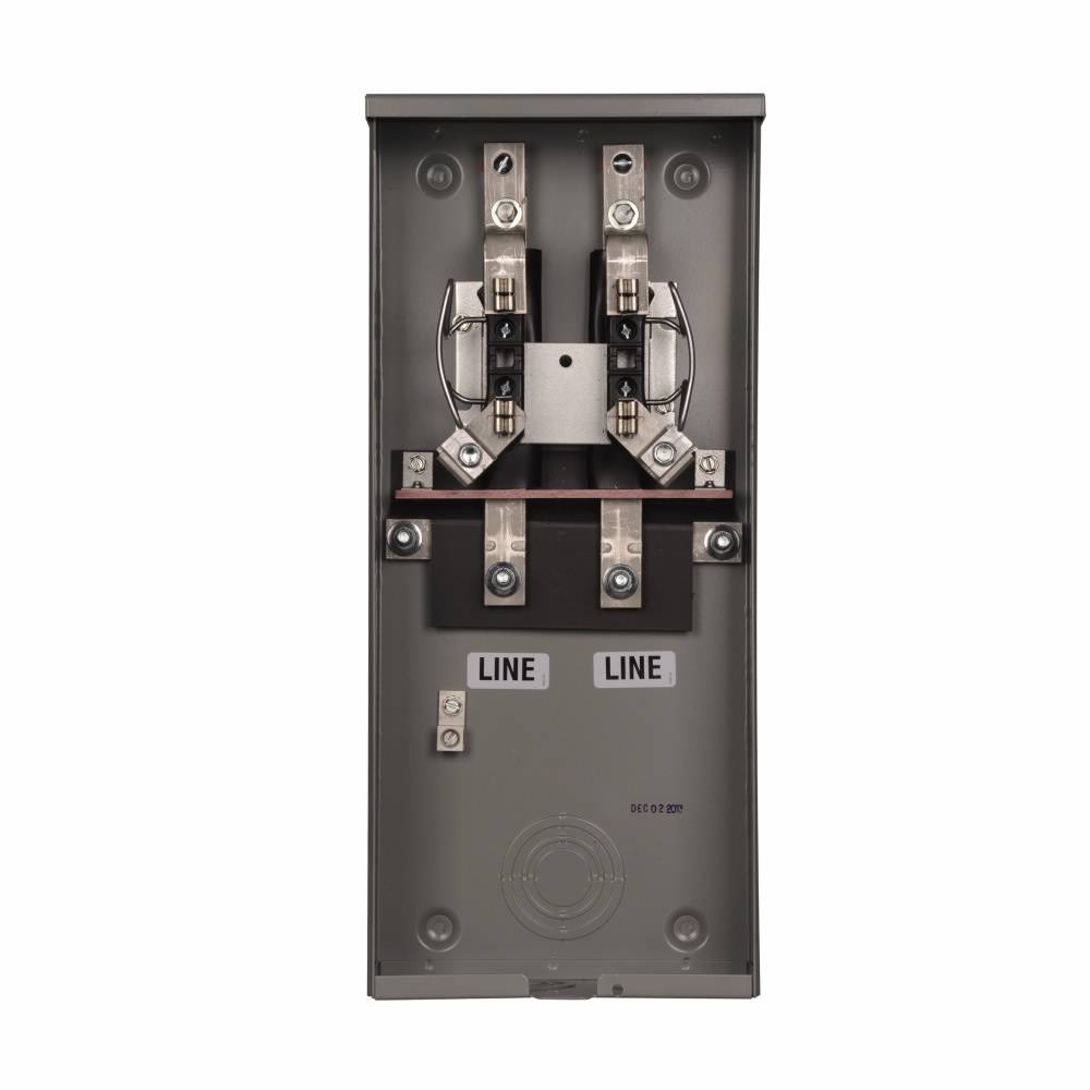 EATON 1009046CH 1-Position 3-Wire Triplex Meter Socket, 600 VAC, 200 A, 1 ph Phase
