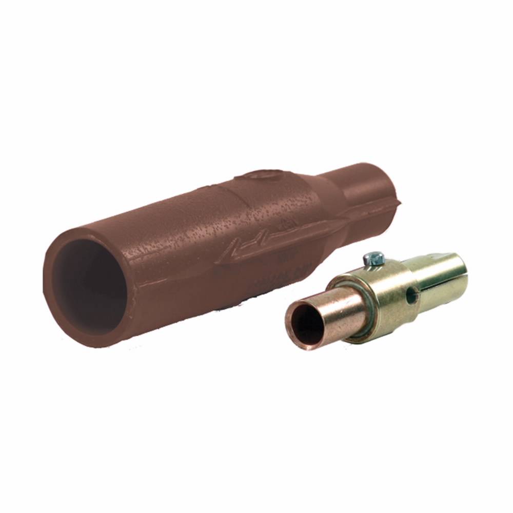 EATON Crouse-Hinds Cam-Lok™ A200706-11 Insulator, For Use With Cam-Lok™ J Series E1016 2/0 to 1/0 AWG 2 to 1 AWG 600 VAC/VDC 190/235 A 1-Pole Crimp Vulcanized Female Plug, -40 to 105 deg C, Rubber, Green