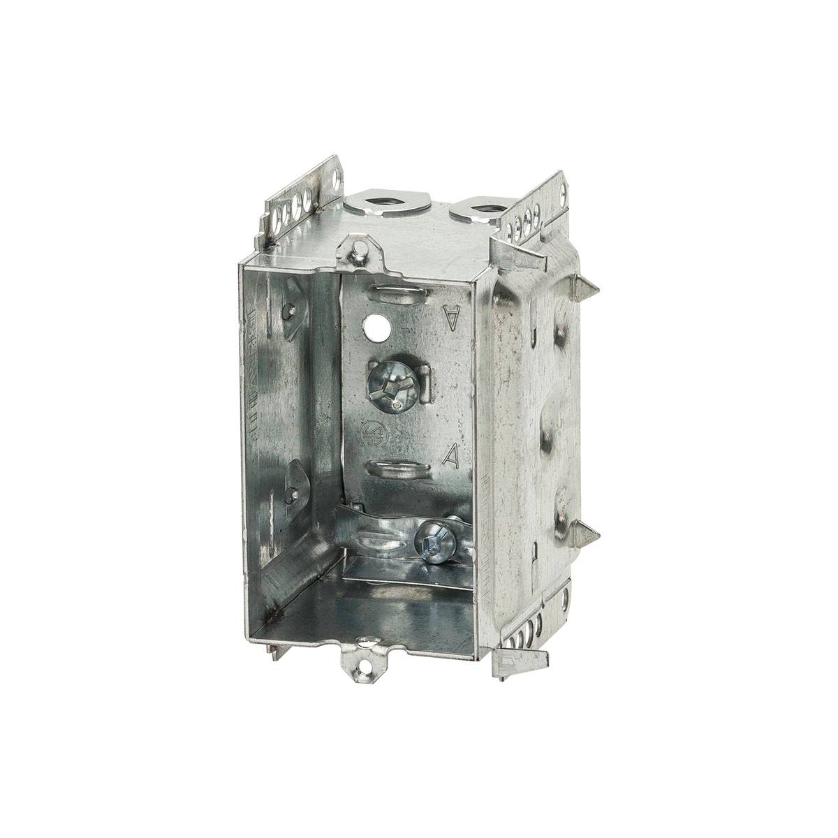 Iberville® BC2304-LHTQ Non-Gangable Device Box, Steel, 14.5 cu-in, 1 Gang, 1 Outlet, 3 in H x 2 in W x 2-1/2 in D