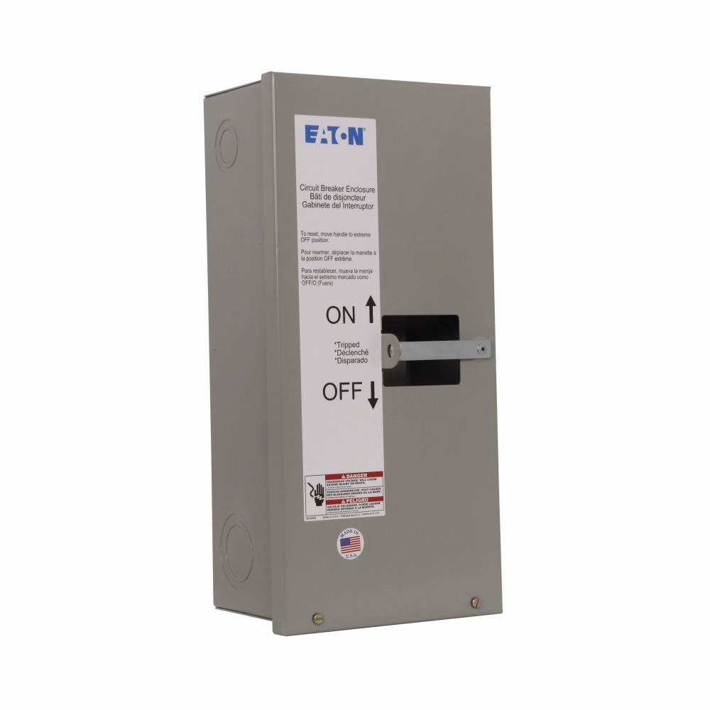 EATON SGDN100 C Series Circuit Breaker Enclosure With Knockout, 6.28 in L x 8.56 in W x 17-1/2 in H, NEMA 1 NEMA Rating, Steel