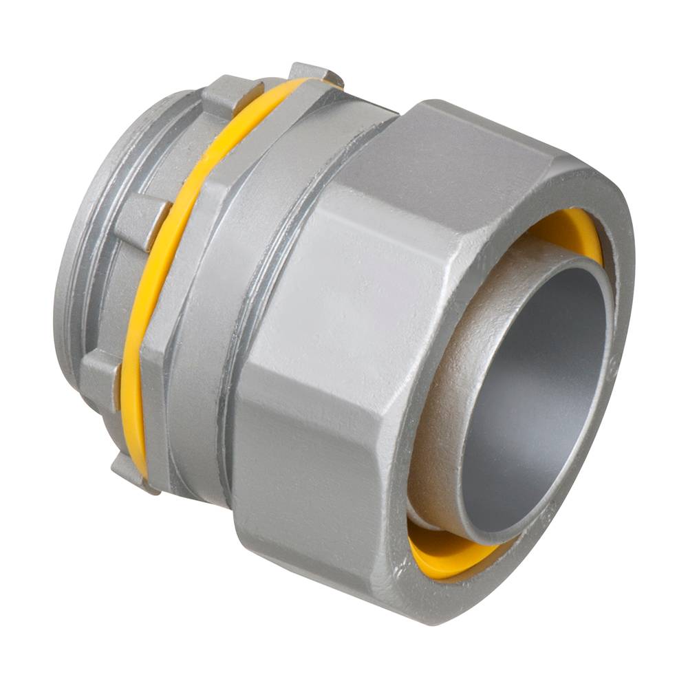 Arlington LT125 Straight Liquid Tight Conduit Connector, 1-1/4 in Trade, Die Cast Zinc