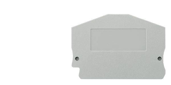 Siemens 8WH90001GE00 Terminal Cover, For Use With 8WH 2.5 sq-mm 4-Tier MOTOR Terminal, ALPHA FIX Terminal Block, Connection Plate, Gray