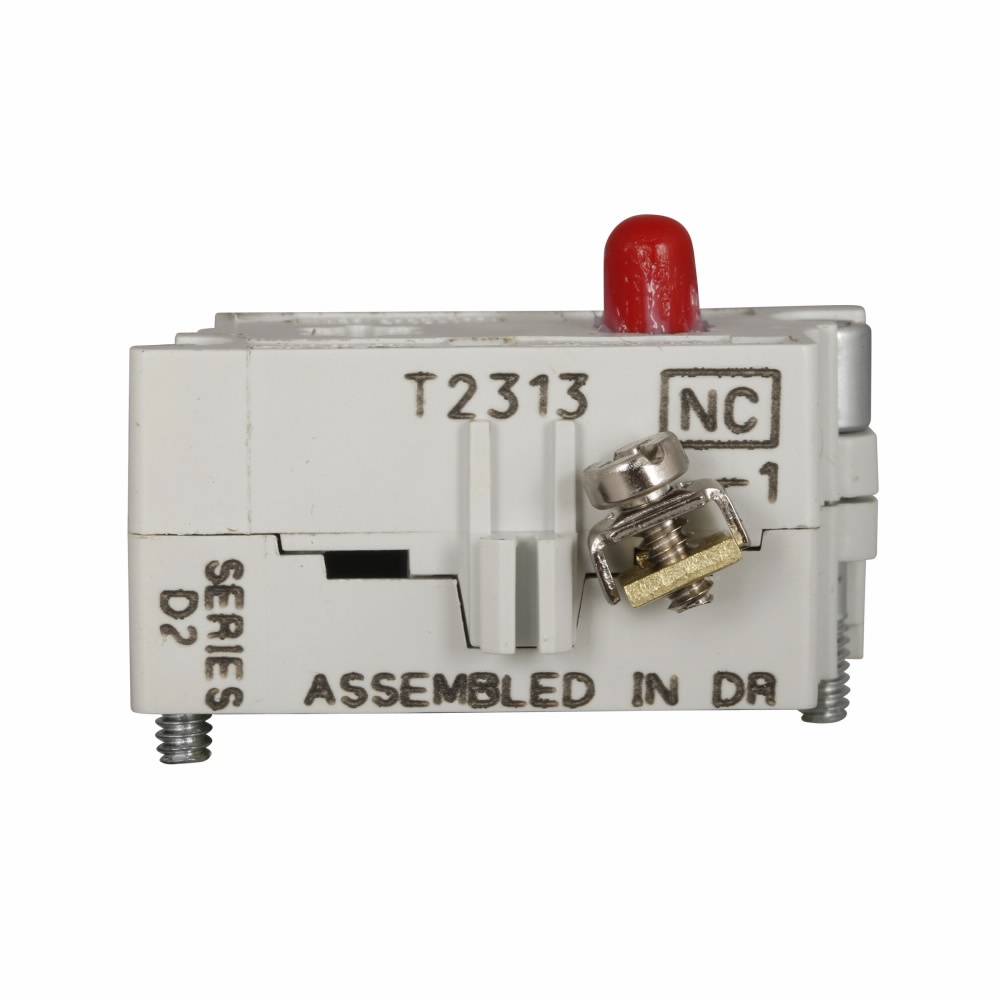 EATON 10250T52 Heavy Duty Standard Contact Block, 30.5 mm, 1NC Contact, 10 A at 600 VAC Contact, Silver Contact