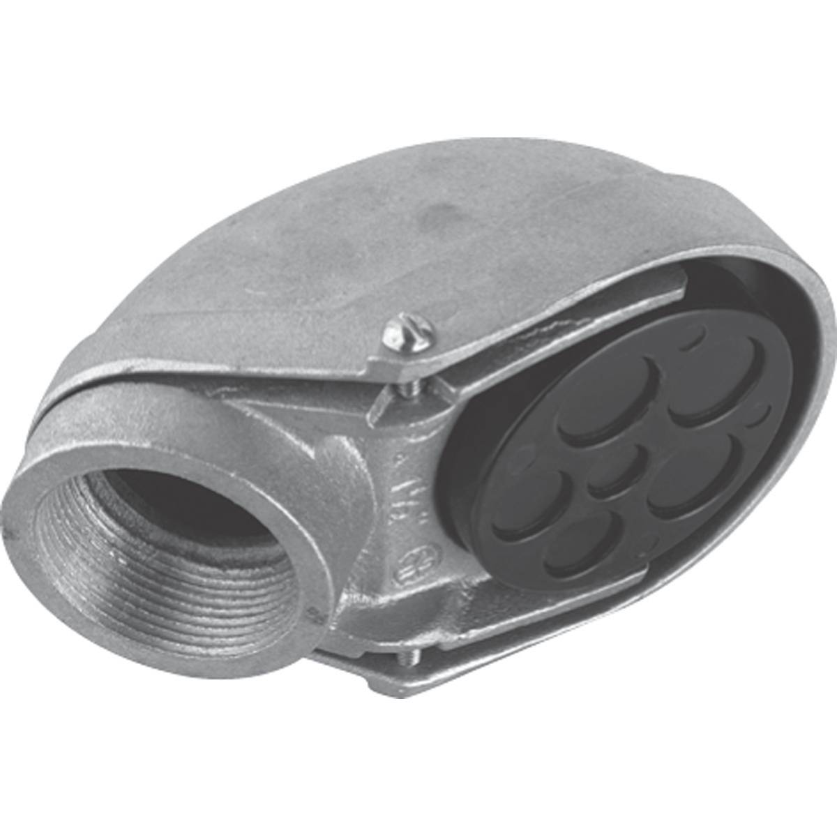 Iberville® CIEFA-2-1/2 Service Entrance Cable, 2-1/2 in, (7) 0.875 in, 1 in, 1.3 in Hole, For Use With Service Entrance Cable, Rigid Conduit, Cast Aluminum