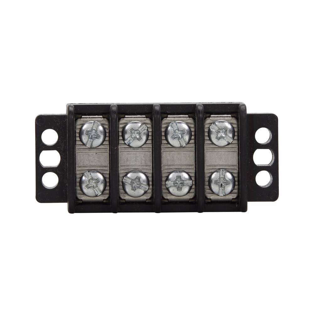 Bussmann TB200-04SS Terminal Block Strips and Barrier Block, 300 V, 30 A, Black