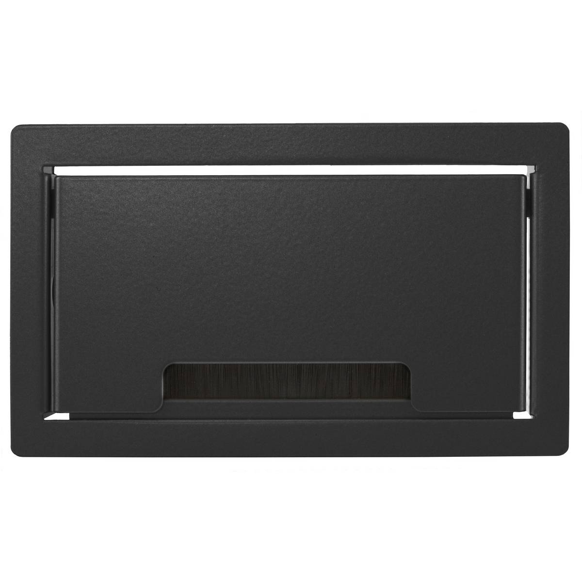 PREMISE WIRING WSBFGROMBK Fabricated Pre-Wired Standard Grommet Cover with Dust Shield, 5.68 in L x 3.39 in W x 0.96 in D, Composite