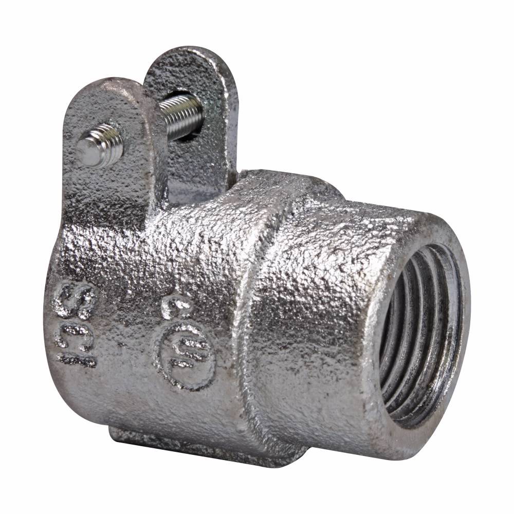 EATON Crouse-Hinds 65 Squeeze Flexible Steel to Threaded Rigid Combination Coupling, 1/2 in, For Use With Rigid/IMC Conduit, Malleable Iron