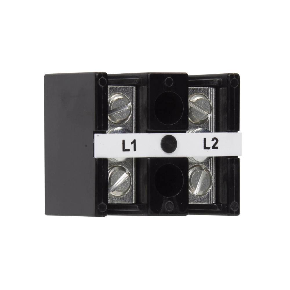 EATON 14002-2A Power Terminal Block, 600 V, 115 A, 14 to 2 AWG Cu, 8 AWG Al Wire
