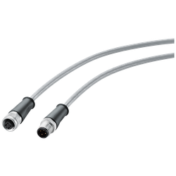 Siemens 6XV18015AH20 Preferred Length Pre-Assembled Power Connecting Cable, M12, 2 m L Cable, 4 Poles, A-Coded Keyway