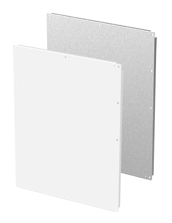 Hoffman A25P48 A26P Enclosure Panel, 48 in W x 25.88 in H, Steel, White
