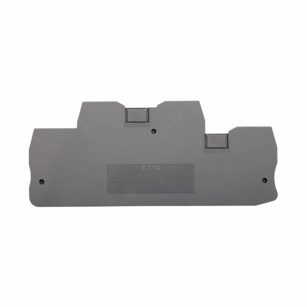 EATON XBACQTT15 End Cover, For Use With XB Series XBQTT15/XBQTT15PE IDC Double Level Terminal/Ground Block, Gray