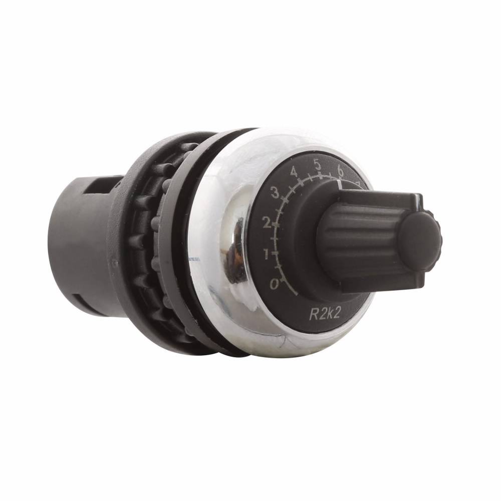 EATON M22M-R10K RMQ-Titan® M22 Potentiometer, 4000 VAC, 0.5 W Power Rating, 10 kOhm