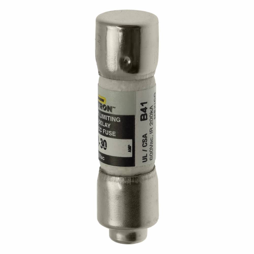 Bussmann CC-Tron® FNQ-R-30 Time Delay Fuse, 30 A, 600 V, 200 kA Interrupt, CC Class, Cylindrical Body