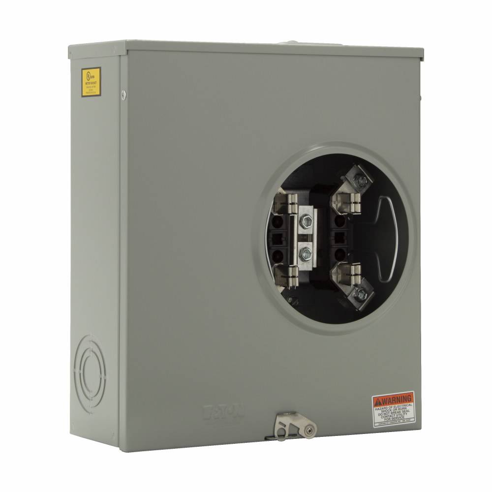 EATON 1012135CH 3-Wire Offset Style Meter Socket, 600 VAC, 200 A, 1 Phase