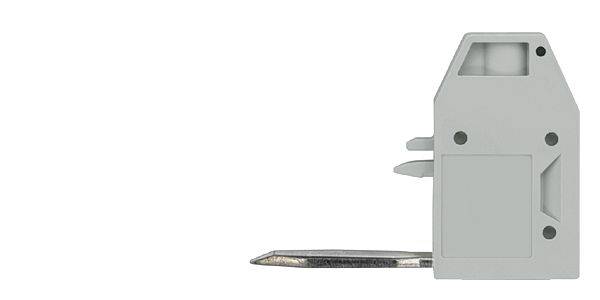 Siemens 8WH91200BA00 Insulated Tap-Off Screw Terminal, For Use With 8WH ALPHA FIX Terminal Block, 95 sq-mm Terminal, 57 A, 1000 VAC, Screw Connection, 35 mm DIN Rail Mount, Composite, Gray