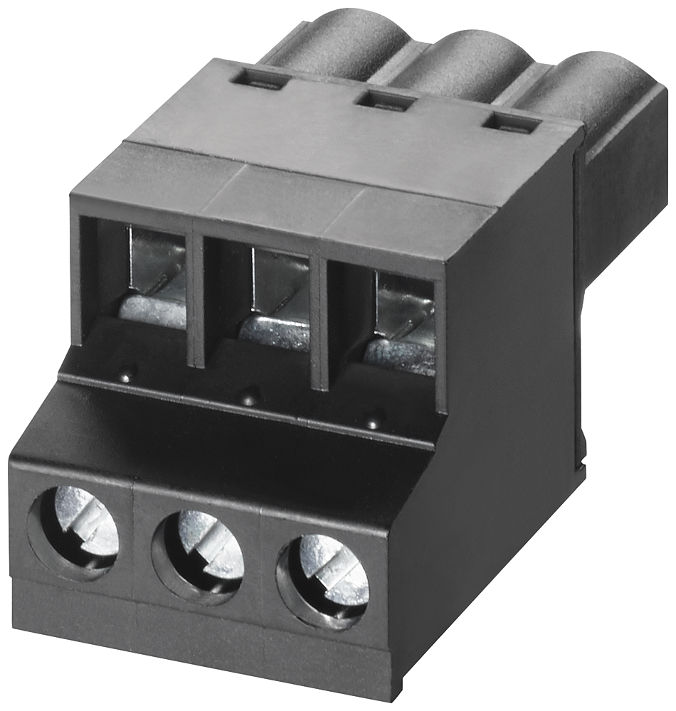 Siemens 6GK59801CB000BA5 3-Pole Screw Terminal Block, For Use w/ 24 VAC/VDC SCALANCE XB-000 Compact Switch Module, 5.08 mm Spacing