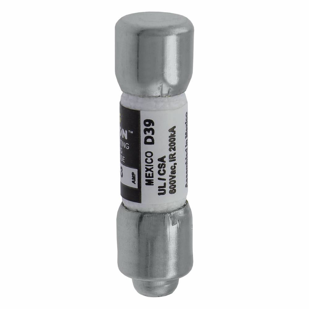Bussmann Limitron™ KTK-R-3 Fast Acting Fuse, 3 A, 600 V, 200 kA Interrupt, CC Class, Cylindrical Body