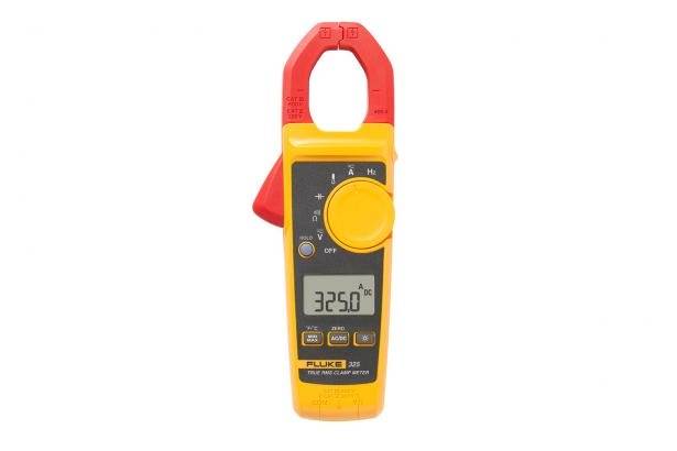 Fluke® FLUKE-325 Clamp Meter, 40/400 A, 600 VAC/VDC, 40 kOhm, 5 to 500 Hz, 30 mm Jaw, Backlit Display