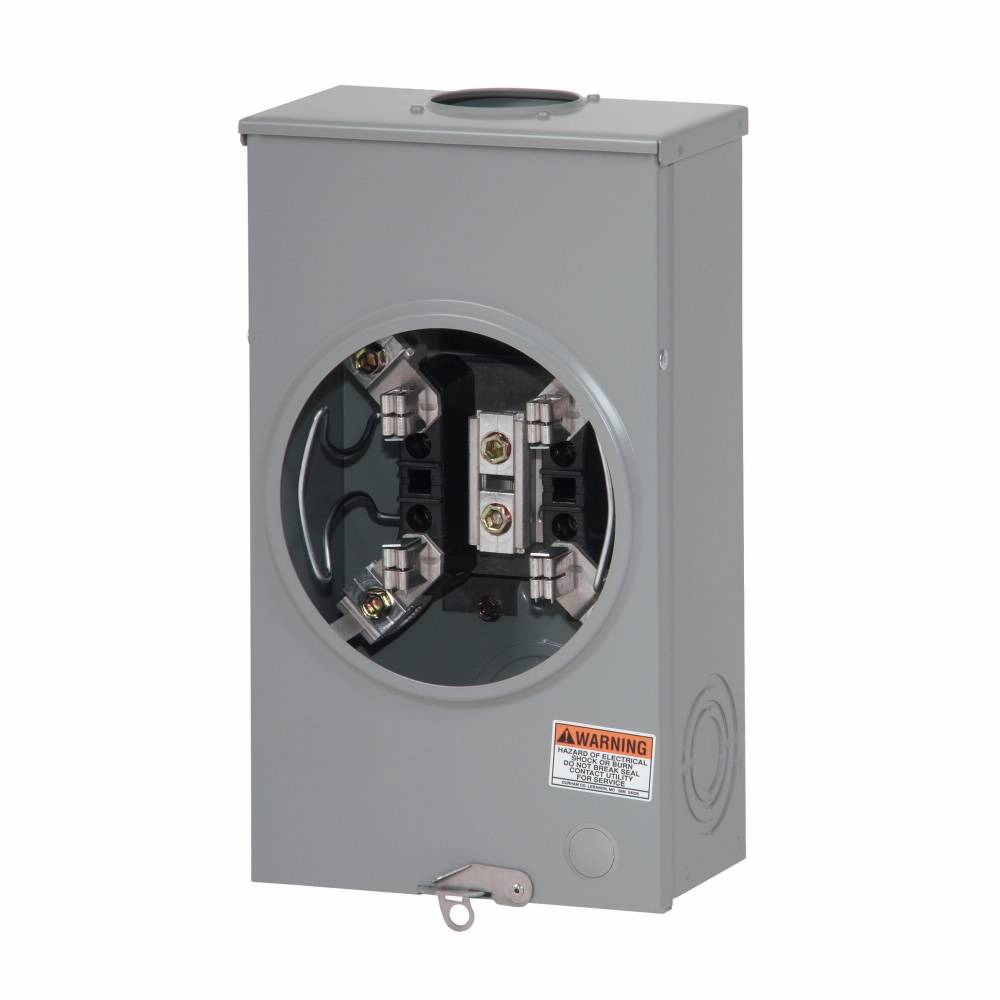 EATON 1007665ACH 4-Wire Meter Socket, 600 VAC, 200 A, 3 Phase