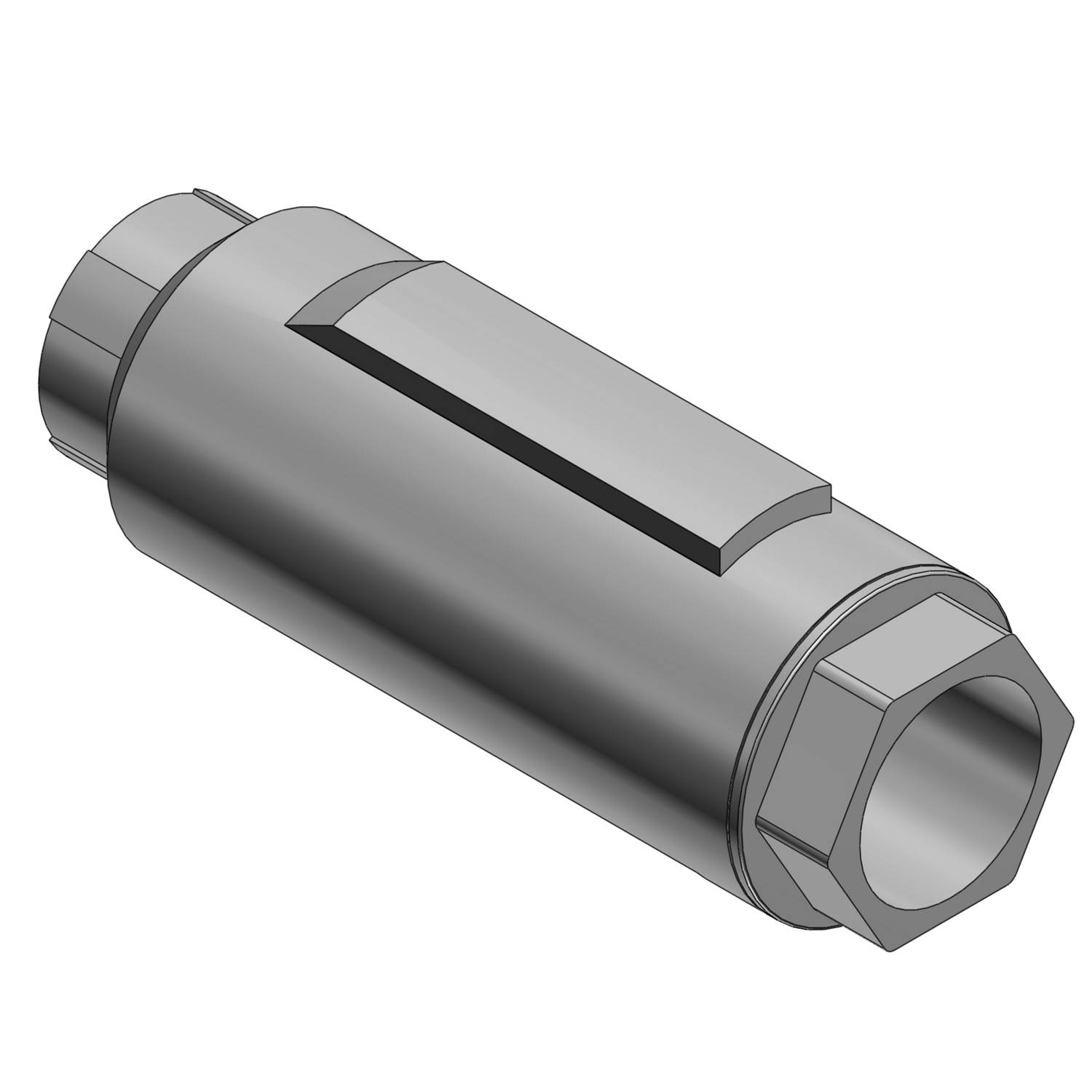 T&B® XJG38-TB Conduit Expansion Coupling With Internal Bonding Jumper, 1 in, For Use With Rigid Conduits, Malleable Iron, Zinc Plated