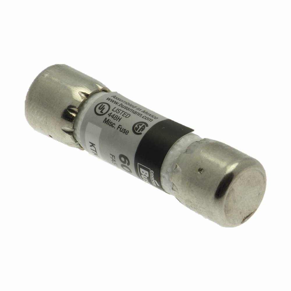 Bussmann Limitron™ KTK-1/2 Fast Acting Low Voltage Supplemental Fuse, 0.5 A, 600 VAC, 100 kAIC Interrupt, Class: Supplemental, Cartridge Body