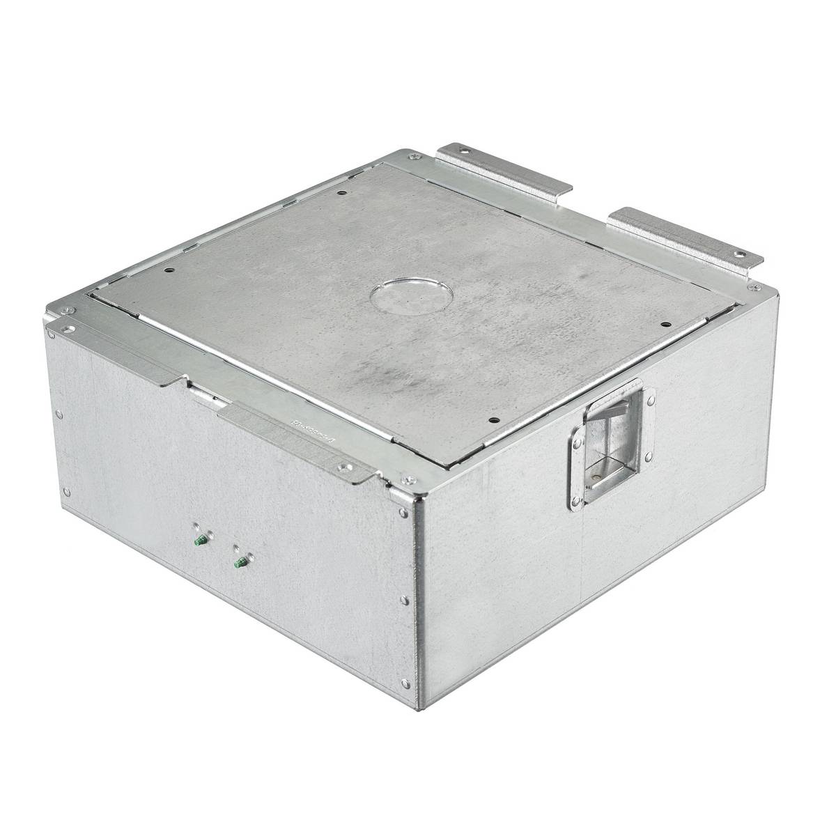PREMISE WIRING SystemOne™ AFB4G50CHI Floor Box, Steel, 57.5 cu-in Capacity, 4 Gangs, 10.96 in L x 10.96 in W x 5.18 in H