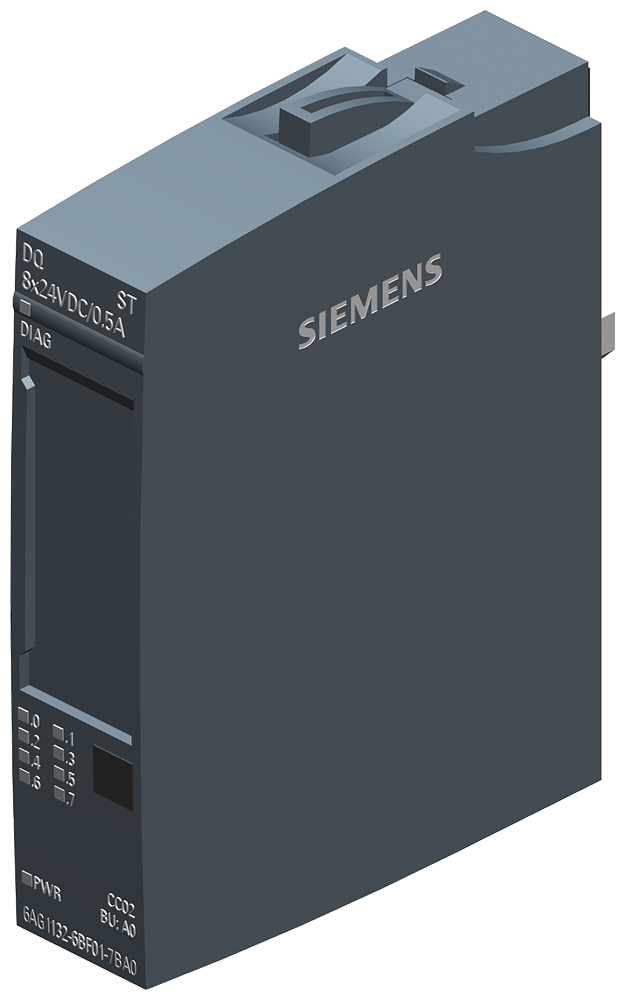 Siemens SIPLUS 6AG11326BF017BA0 ET 200SP Digital Output Module, 8 Outputs