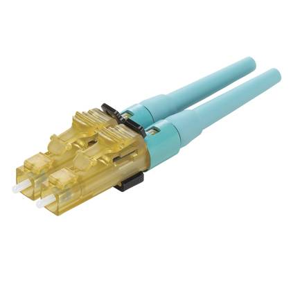 Panduit® OptiCam® 10Gig™ FLCDMCXAQY Fiber Optic Connector, LC Duplex Connector, 10Gig ™ OM3/OM4 Multi-Mode Fiber, 900 um Tight Buffered Fiber, Pre-Polished Zirconia Ferrule