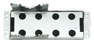 Siemens SIDOOR 6FB11040AT010AD0 Anti-Vibration Mount, 230 mm L x 78 mm W x 78 mm H, For Use With SIDOOR M4 R, SIDOOR M4 L SIDOOR M5 R, SIDOOR M5 L SIDOOR MDG400 R, SIDOOR MDG400 L Geared Motors, Rubber Bonded Metal