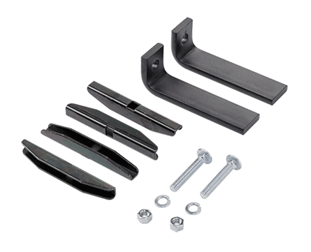Hoffman LFKG DCR Foot Kit, For Use With Ladder Rack Systems, Steel, Gray