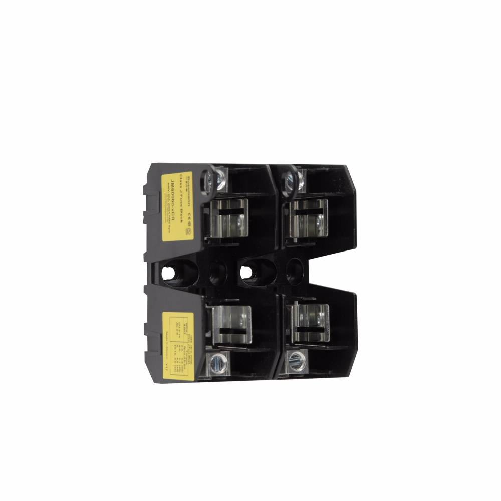 Bussmann JM60060-1CR Fuse Block, 600 VAC, 31 to 60 A, Class: J, 14 to 2 AWG, 8 to 2 AWG Wire, 1 Pole