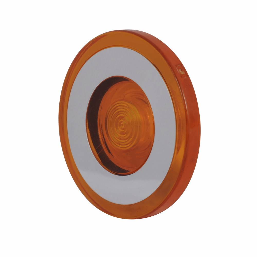 EATON 10250TC50 Blank Heavy Duty Oiltight/Watertight Operator Lens, 40 mm, NEMA 1/2/3/3R/4/4X/12/13/IP65 NEMA Rating, Round Shape, Plastic