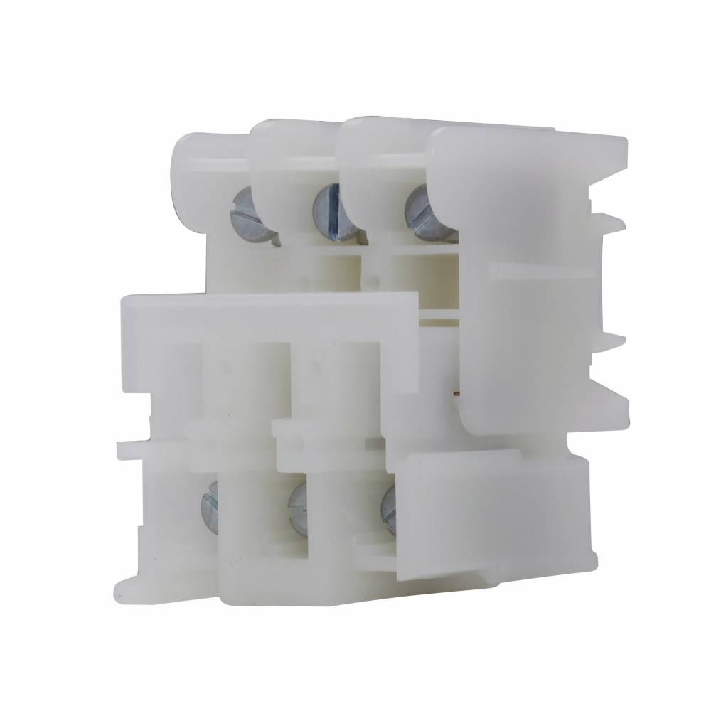 EATON TBAP NEMA Modular Standard Terminal Block, 600 V, 40 A, 22 to 8 AWG Wire, 3 Poles, TBA Rail Mount