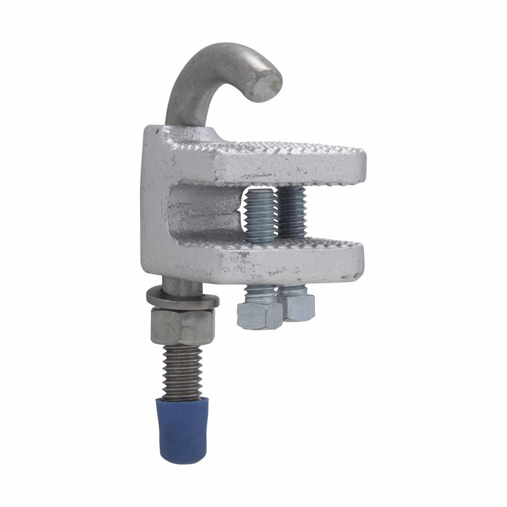 Crouse-Hinds LCC3 Conduit Clamp, 1 in Conduit, Cast Iron, Aluminum Acrylic Painted/Electro-Galvanized
