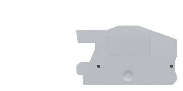 Siemens 8WH90001WA00 Terminal Cover, For Use With 8WH6 iPo 2.5 sq-mm N-Conductor Through Type Isolating Installation Terminal, ALPHA FIX Terminal Blocks, Connecting Plate, Gray