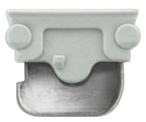 Siemens 8WH90208AB00 Insulated Through Type Connector, For Use With 8WH ALPHA FIX Terminal Block, 16 A, 1-Terminal, Gray