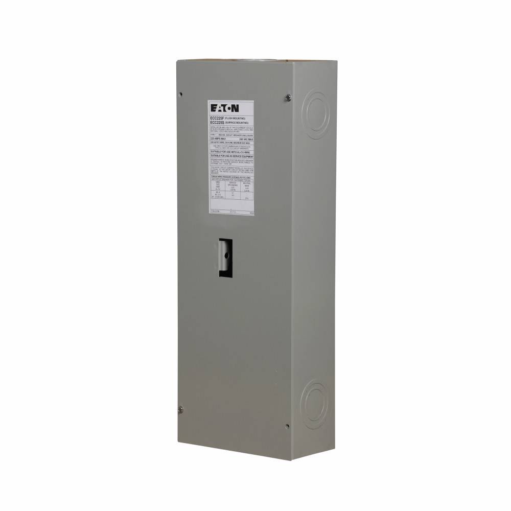 EATON ECC225S Circuit Breaker Enclosure, 24-1/2 in L x 9 in W x 5 in H, NEMA 1 NEMA Rating