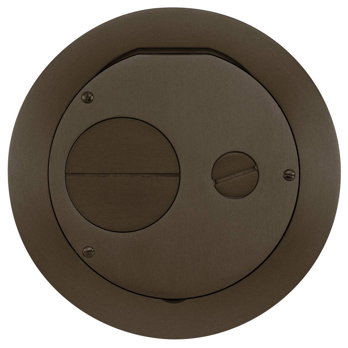 Wiring Device-Kellems CFBS1R6FFCVRBRZ CFB2G Non-Metallic Floor Box Cover, 6 in Dia, 7-1/2 in L x 7-1/2 in W, Cast Aluminum