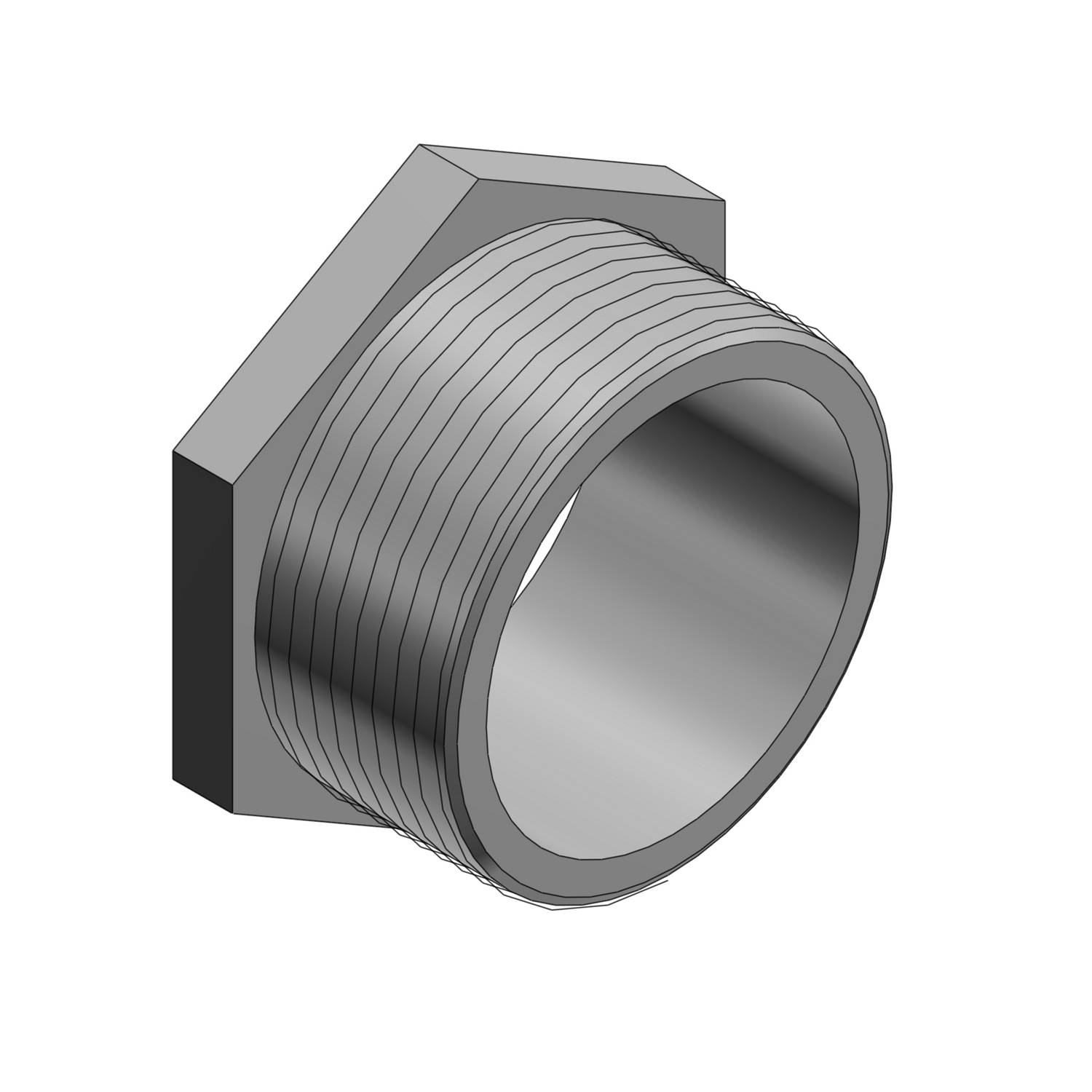 T&B® CHASE® 842AL-TB Conduit Nipple, 1/2 in, For Use With Rigid/IMC Conduits, Aluminum, Electro-Zinc Plated