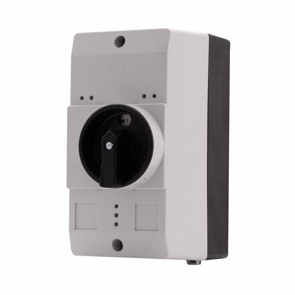 EATON XTPAXENCS55B Insulated Enclosure With Black/Gray Rotary Handle, 6.22 in H x 3.15 in W x 4.94 in D
