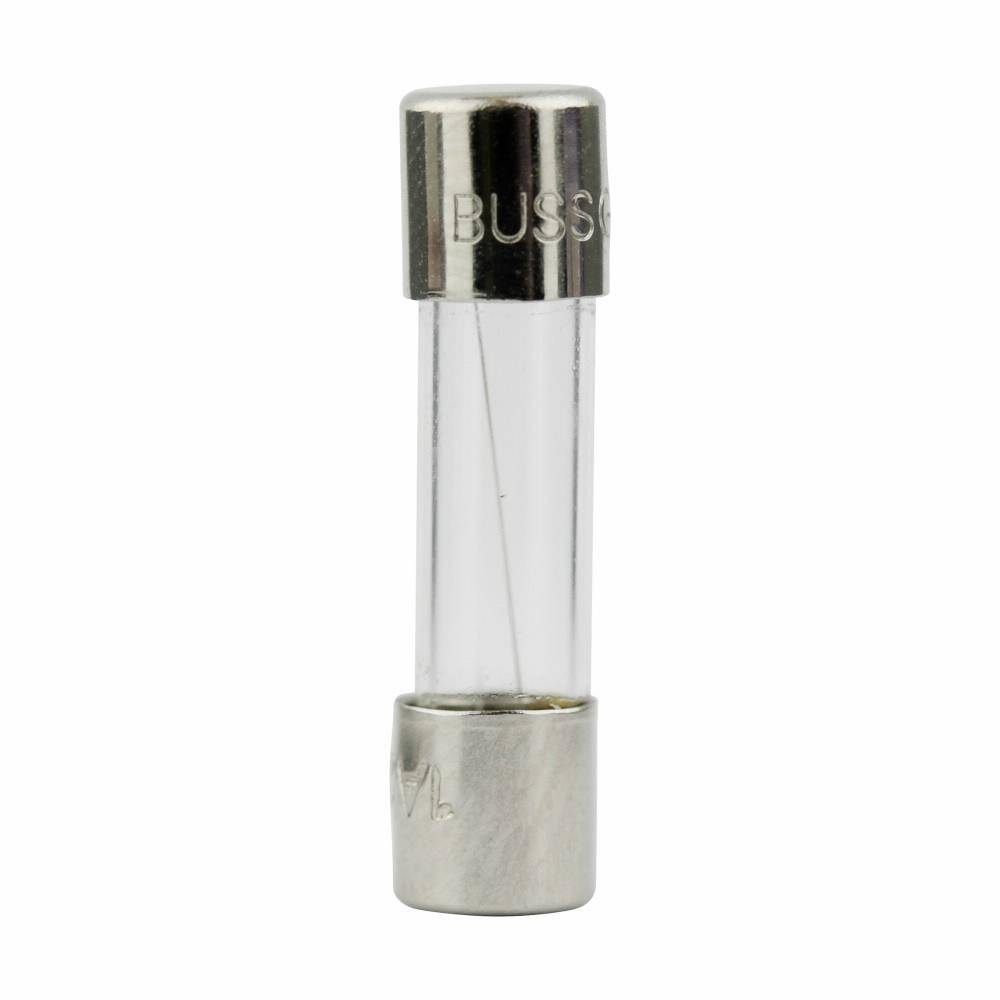 Bussmann AGX-6 Small Dimension Fast Acting Fuse With Nickel Plated Brass End Caps, 6 A, 250 VAC, 200 A, 10 kA Interrupt, Cylindrical Body