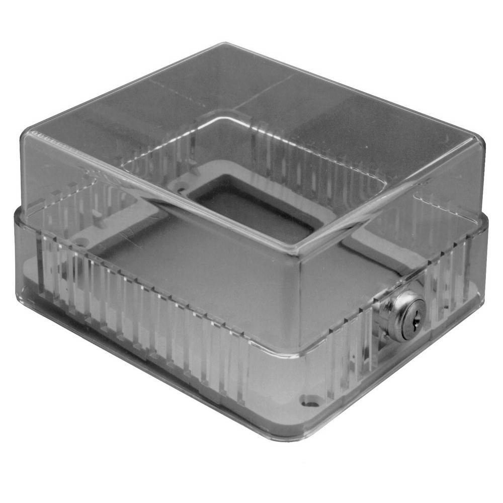 TPI TG2 TG Series Standard Thermostat Guard, 5-1/4 in H x 4-5/8 in W x 4-5/8 in D, Plastic, Import