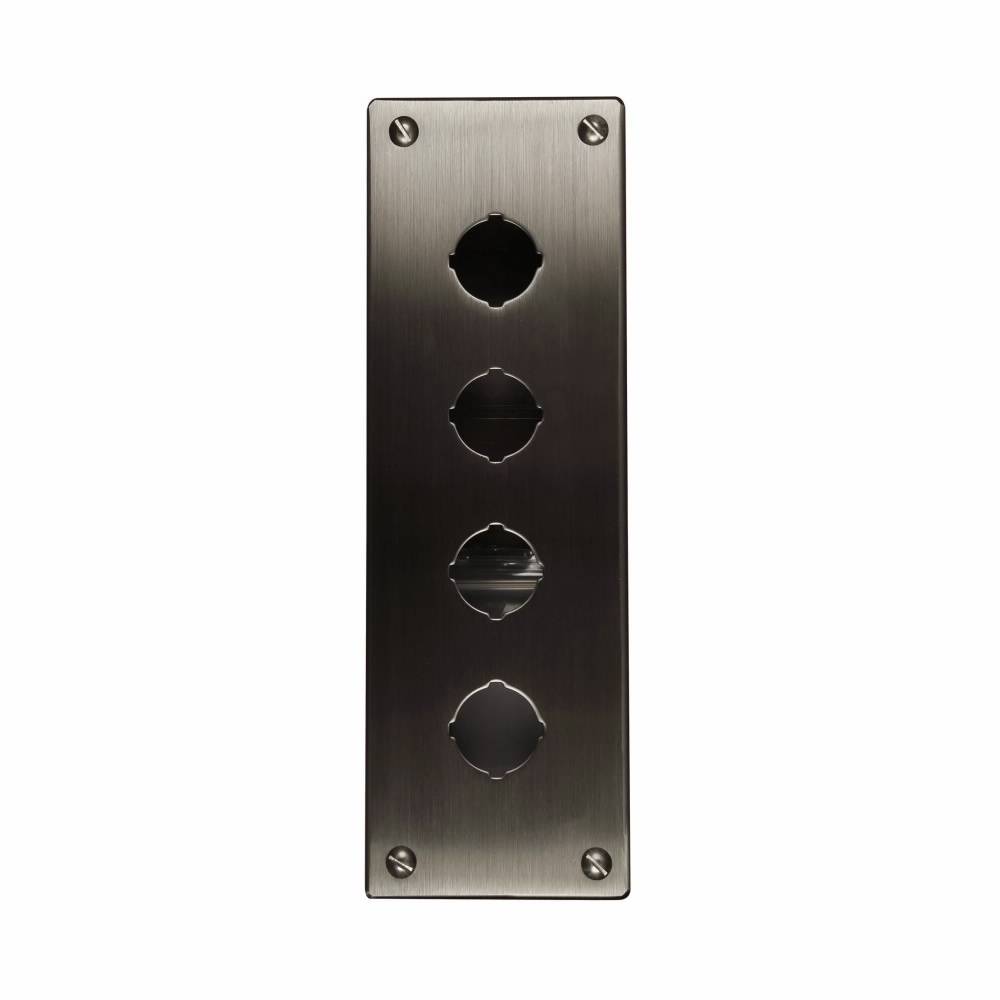 EATON 10250TN36 4-Element Heavy Duty Oiltight/Watertight Pushbutton Enclosure, 19.4 in L x 4.8 in W x 4.1 in D, NEMA 4/4X/12 NEMA Rating, 304 Stainless Steel