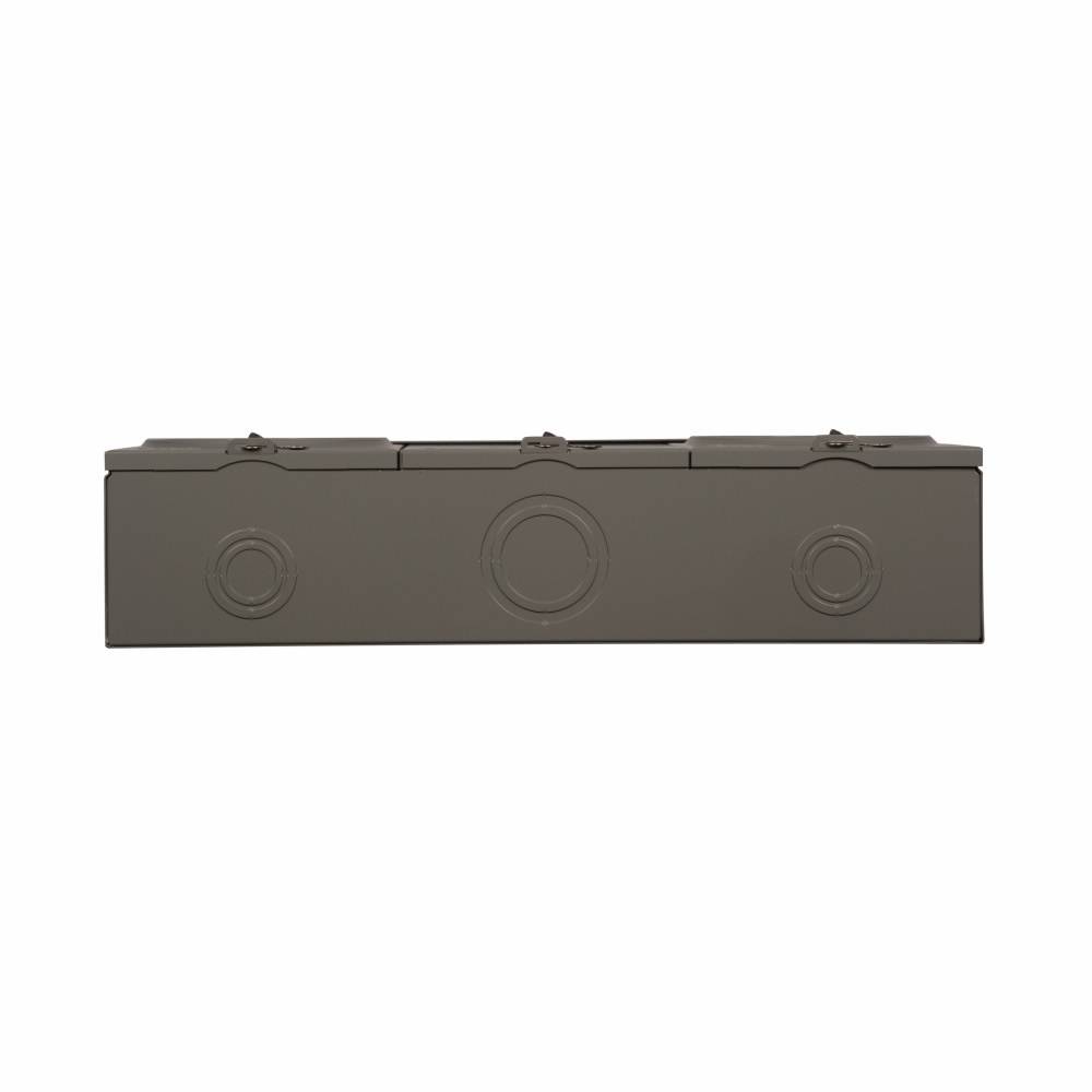 EATON Cutler-Hammer 1006737BCH 3-Wire 2-Position Horizontal Ganged Single Meter Socket, 600 VAC, 200 A, 1 Phase