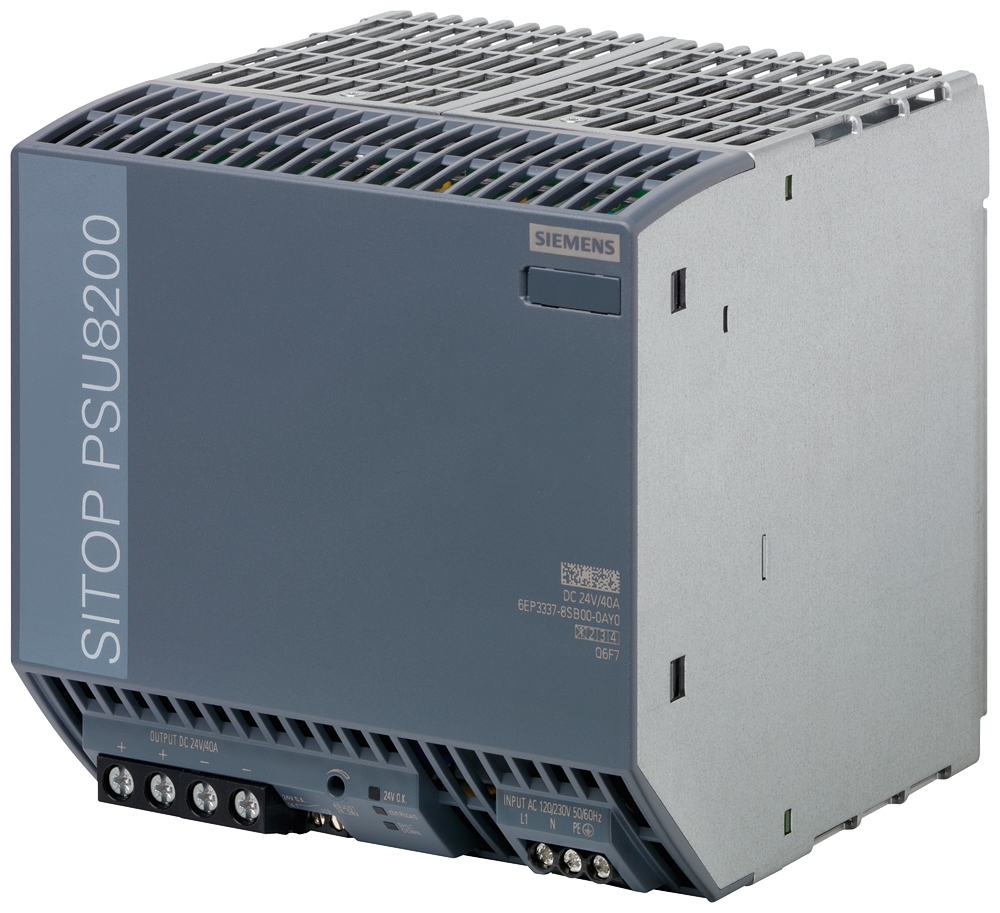 Siemens SIPLUS 6AG13378SB007AY0 PSU8200 Stabilized Power Supply Module, 120/230 VAC Input, 24 VDC Output, 9/15 A Input, 40 A Output