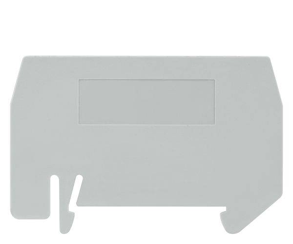 Siemens 8WA1817 8WA End Plate, For Use With 2-Tier Terminals, 10 mm Spacing, Thermoplastic