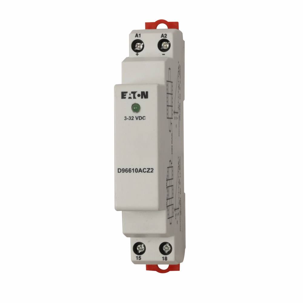 EATON D96610ACZ1 D96 Series Compact Zero Cross Switch Solid State Relay, 10 A, 1NO-SPST Contact